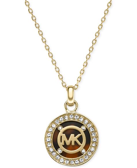 michael kors gold necklace uk|Michael Kors necklace set.